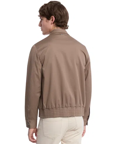 Michael Kors Men's Lightweight Long Sleeve Zip-front Harrington Jacket