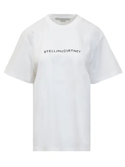 Stella Mccartney Womens Ivory Iconic Logo-print Cotton-jersey T-shirt