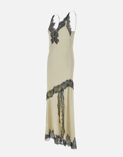 Birgitte Herskind Nelly Dress With Lace Details In Neutral