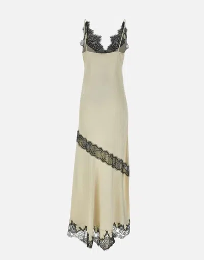 Birgitte Herskind Nelly Dress With Lace Details In Neutral
