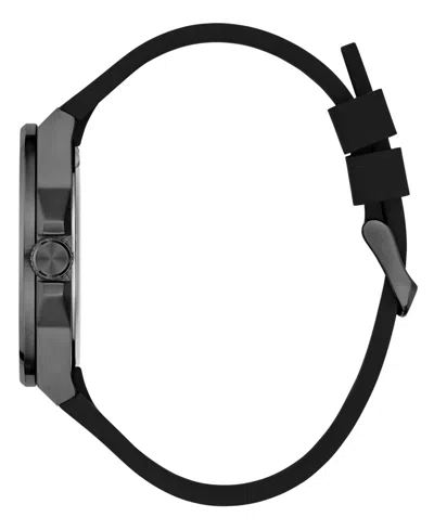 Guess Men's Analog Black Silicone Watch 44mm