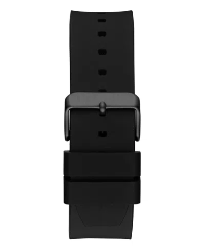 Guess Men's Analog Black Silicone Watch 44mm