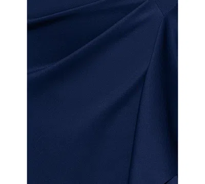 Xscape Plus Size V-neck Long Sheath Dress
