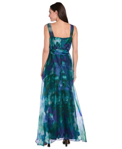 R & M Richards Petite Sleeveless Bow-tie A-line Dress In Multi