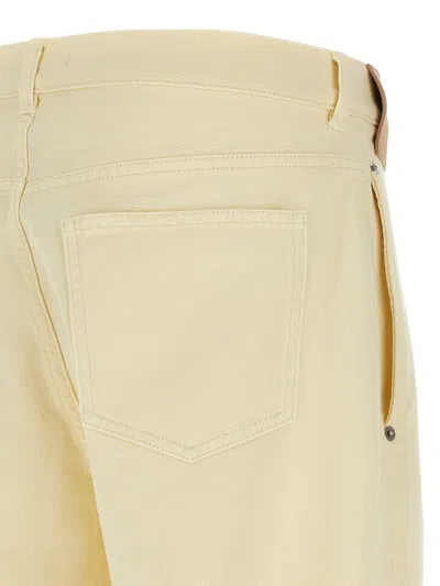 Jw Anderson Twisted Workwear Jeans In Neutral