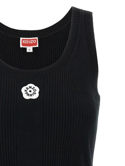 Kenzo Gots Boke Flower 2.0 Embroidered Tank Top In Black