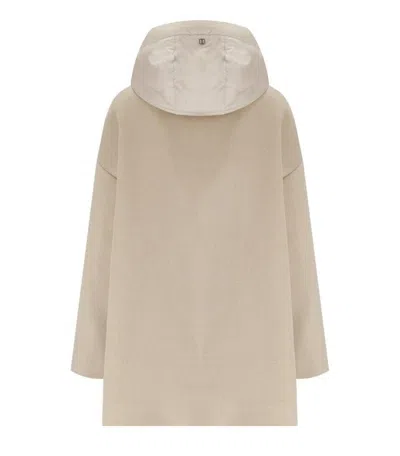 Duno Mayu Beige Hooded Jacket