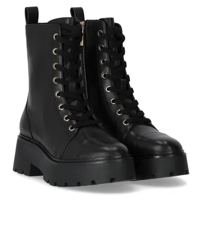 Michael Kors Blake Black Combat Boot In Black