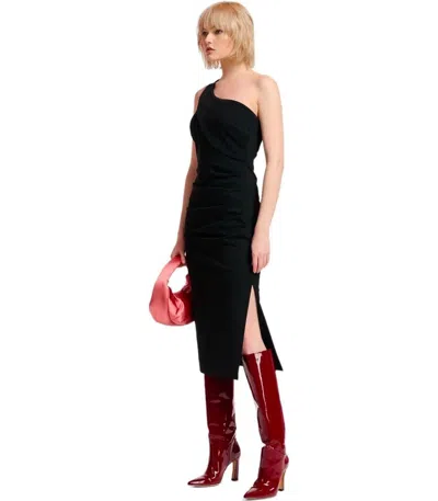 Essentiel Antwerp Ensue Black Midi Dress