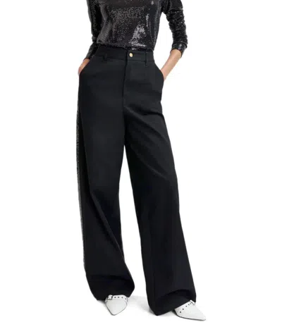 Essentiel Antwerp Gorror Black Wide Leg Trousers
