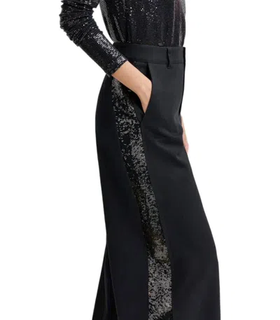 Essentiel Antwerp Gorror Black Wide Leg Trousers