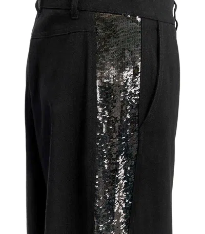 Essentiel Antwerp Gorror Black Wide Leg Trousers