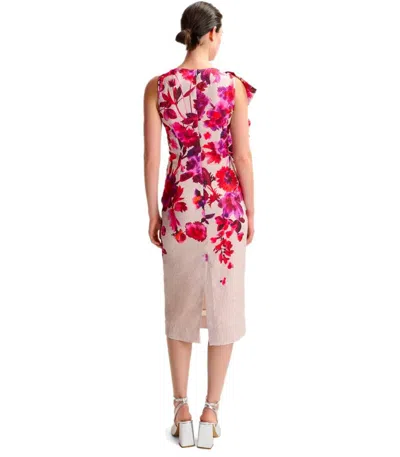 Essentiel Antwerp Haylight Asymmetric Midi Dress In Pink