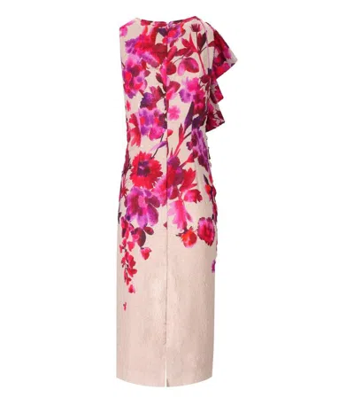 Essentiel Antwerp Haylight Asymmetric Midi Dress In Pink