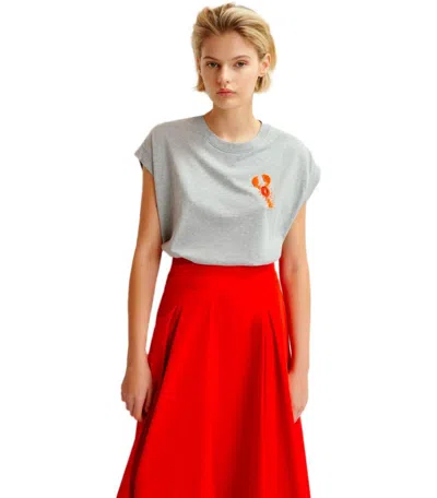Essentiel Antwerp Cotton T-shirt With Embroidery