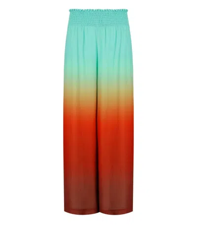 Essentiel Antwerp Hug Tie Dye Orange Pants In Multi