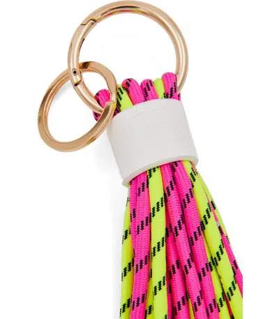 Essentiel Antwerp Hunfair Fuchsia And Yellow Keychain In Multi
