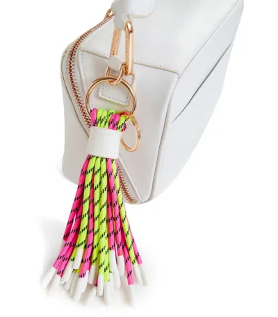 Essentiel Antwerp Hunfair Fuchsia And Yellow Keychain In Multi