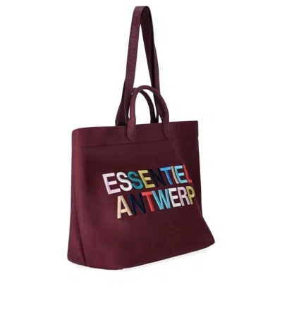 Essentiel Antwerp Hedness Burgundy Maxi Bag