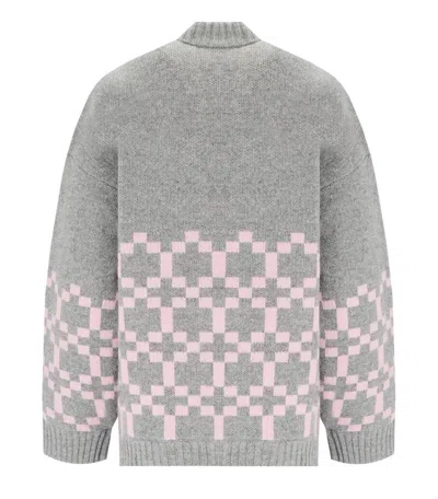Stine Goya Tino Grey And Pink Bomber Jacket