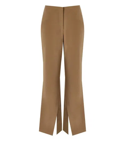 Stine Goya Leah Coffee Brown Flare Trousers