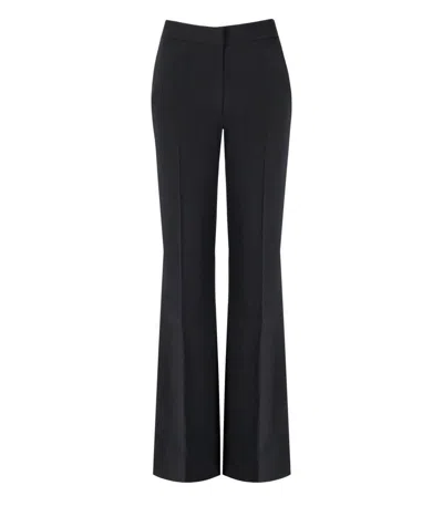 Stine Goya High-waisted Flared Trousers With Side Pockets In Black