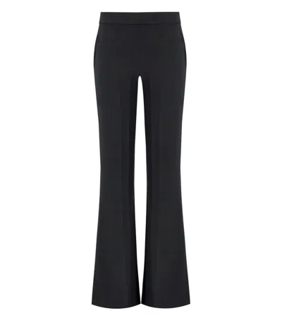 Stine Goya High-waisted Flared Trousers With Side Pockets In Black