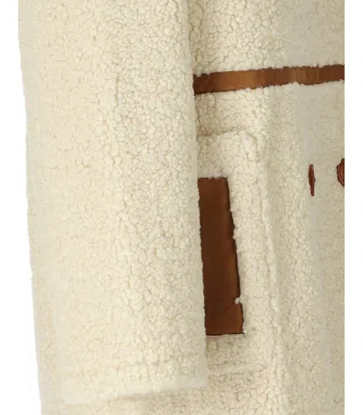 Stand Studio Chloe Ecru Double-breasted Jacket In Neutral