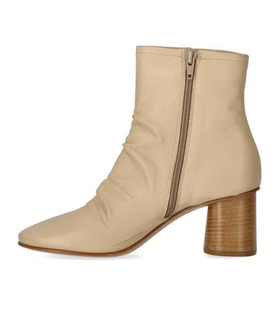 Elena Iachi Charme Ecrú Heeled Ankle Boot