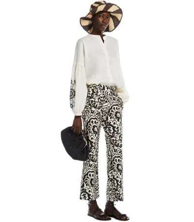 Weekend Max Mara Printed Trousers With Pockets And Belt Loops
