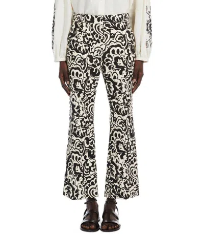Weekend Max Mara Printed Trousers With Pockets And Belt Loops