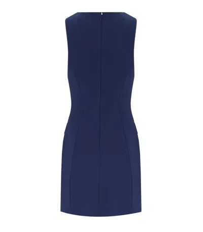Elisabetta Franchi Oltremare Sheath Dress With Brooch