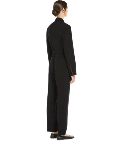 Weekend Max Mara Baviera Black Wrap Jumpsuit