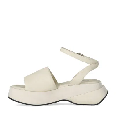 Elena Iachi Lena Ivory Platform Sandal In Neutral