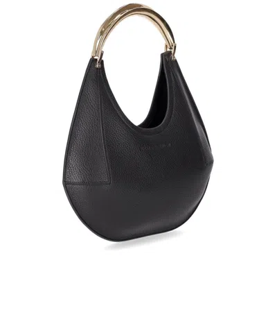 Elisabetta Franchi Black Shoulder Bag In Black