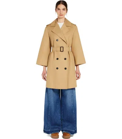 Weekend Max Mara Elodia Beige Trench In Brown