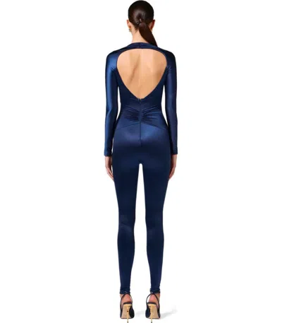 Elisabetta Franchi Oltremare Jumpsuit With Maxi Bow