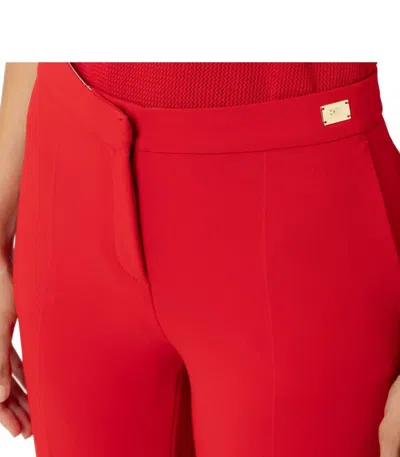 Elisabetta Franchi Slits Cropped Crepe Trousers