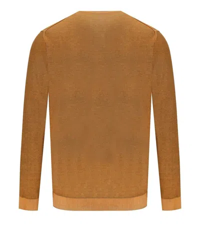 Bob Bart Military Orange Reversible Crewneck Pullover In Green