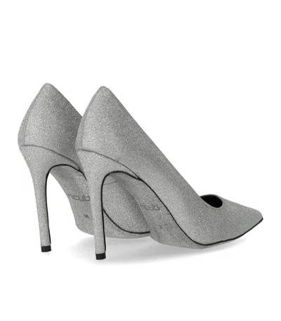 Ncub Gaba Silver Glitter Pump In Silver