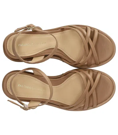 Paloma Barceló Nazaria Beige Wedge Sandal