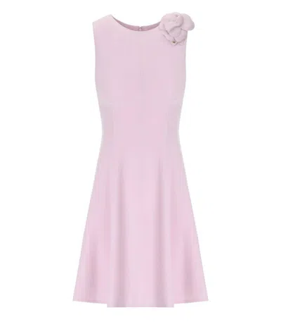 Elisabetta Franchi Quarzo Sheath Dress With Brooch
