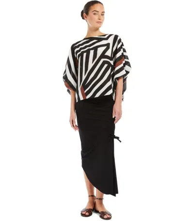 Max Mara Camino Kakao Blouse In Black