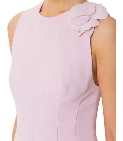 Elisabetta Franchi Quarzo Sheath Dress With Brooch