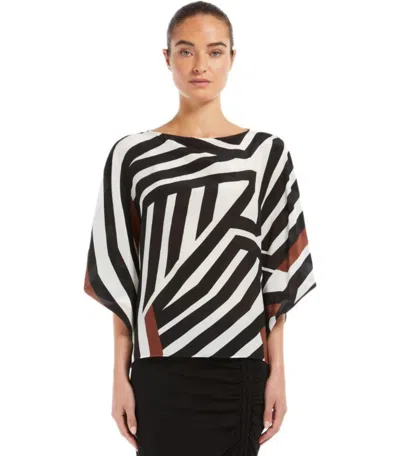 Max Mara Camino Kakao Blouse In Black