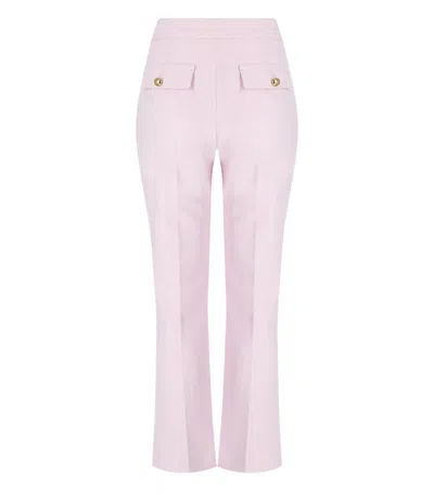 Elisabetta Franchi Quarzo Cropped Trouser In Pink