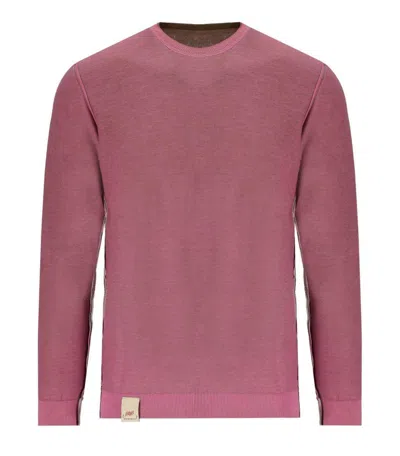 Bob Bart Brown Pink Reversible Crewneck Pullover