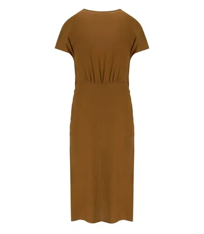 Federica Tosi Brown Dress With Knot