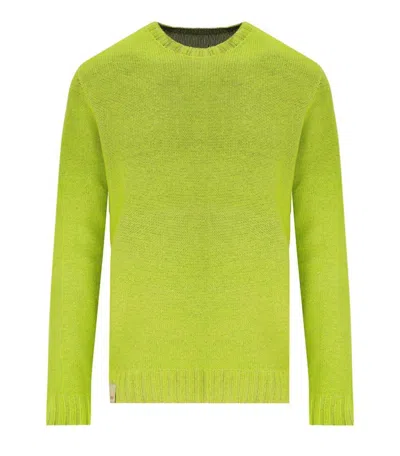 Bob Bradley Green Reversible Crewneck Sweater In Green