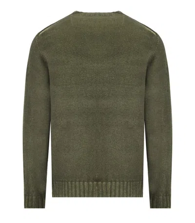 Bob Bradley Green Reversible Crewneck Sweater In Green